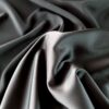 Tesatura crepe - fata dublă,  mata - satinata, design uni, Negru - imagine 4