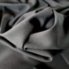 Tesatura crepe - fata dublă,  mata - satinata, design uni, Negru - imagine 5