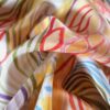 Tesatura crepe de chine din matase naturala imprimata - design exotic floral, Multicolor - imagine 3