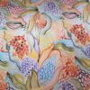 Tesatura crepe de chine din matase naturala imprimata - design exotic floral, Multicolor - imagine 7