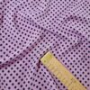 Tesatura din viscoza - crepe design buline , Roz zmeuriu Negru - imagine 5