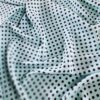 Tesatura din viscoza - crepe design buline , Turcoaz Negru - imagine 7