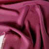 Țesătură naturala uni - dublu crepe cu față dublă , Bordo - imagine 5