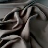 Țesătură dublu crepe din viscoza  - design uni, Negru - imagine 5