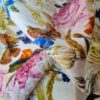 Tesatura de in imprimat - design floral, Multicolor pe fond alb - imagine 7