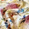 Tesatura de in imprimat - design floral, Multicolor pe fond alb - imagine 8