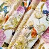 Tesatura de in imprimat - design floral, Multicolor pe fond alb - imagine 9