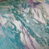 Tesatura jacquard  - imprimeu abstract - urme de pensula, Turcoaz Azuriu Lila Fistic - imagine 8