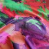 Tesatura jacquard cameleon fata dublă - design exotic floral, Multicolor - imagine 2