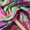 Tesatura jacquard cameleon fata dublă - design exotic floral, Multicolor - imagine 3