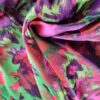 Tesatura jacquard cameleon fata dublă - design exotic floral, Multicolor - imagine 6
