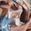 Tesatura jacquard cameleon  - design floral supradimensionat , Roz somon Roz pal Bleu Gri - imagine 3