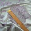 Tesatura jacquard  - design floral supradimensionat, Lila Gri pearl - imagine 2