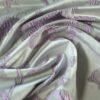 Tesatura jacquard  - design floral supradimensionat, Lila Gri pearl - imagine 7