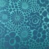 Tesatura jacquard  - design floral, Turcoaz - imagine 2