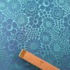Tesatura jacquard  - design floral, Turcoaz - imagine 3