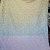 Tesatura Jacquard tip tafta cu design floral sub formă de panouri succesive , Multicolor pastel - imagine 3