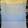 Tesatura Jacquard tip tafta cu design floral sub formă de panouri succesive , Multicolor pastel - imagine 4