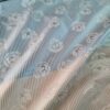 Tesatura Jacquard tip tafta cu design floral sub formă de panouri succesive , Multicolor pastel - imagine 10