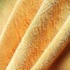Tesatura jacquard cu matase naturala și lână,  Galben șofran - imagine 2
