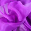 Tesatura Organza din matase naturala - design uni,  Cyclamen - Sfeclă - imagine 4