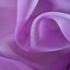 Tesatura Organza din matase naturala - design uni, Lila - imagine 5