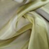 Tesatura Organza din matase naturala - design uni, Verde - kaki - imagine 6