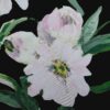 Tafta tip faille - desig floral, Negru Roz Verde - imagine 8