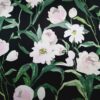 Tafta tip faille - desig floral, Negru Roz Verde - imagine 9