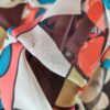Tesatura tip voal din matase naturala -  design abstract,  Multicolor - imagine 2