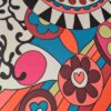 Tesatura tip voal din matase naturala -  design abstract,  Multicolor - imagine 8