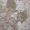 Dantela cu broderie și paiete translucide ivoire, cu fir auriu aplicat pe suport de tulle fin crem - imagine 11