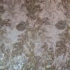 Dantela cu broderie și paiete translucide ivoire, cu fir auriu aplicat pe suport de tulle fin crem - imagine 3