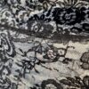 Dantela Chantilly cu ghirlande Rococo si laterale asimetrice, Negru - imagine 2