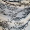 Dantela fina Chantilly cu design floral , Negru