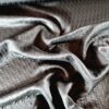 Tesatura Jacquard din matase naturala  - design uni roya, Negru - imagine 5