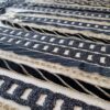 Tesatura premium, Dantela brodata cu aplicații de catifea neagra, fir auriu și paiete, pe suport de tulle delicat nude - imagine 4
