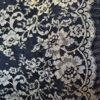 Tesatura premium - Dantela Chantilly cu borduri bilaterale cu flori aurii pe fond negru - imagine 11