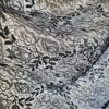 Tesatura premium - Dantela fina Chantilly , model floral cu inserție de fir lurex , Negru - imagine 8