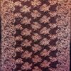 Tesatura premium - Dantela Chantilly design floral cu insertii de lurex, Roșu Auriu - imagine 7