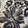 Tesatura premium - Dantela fina Chantilly cu design floral , Negru - imagine 4