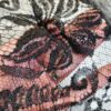 Tesatura premium - Dantela fina Chantilly cu design floral , Negru - imagine 7