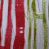 Dantela premium, bogat brodata cu fir și paiete translucide pe suport de tulle delicat Crem, Roșu si nuanțe de Verde - imagine 5