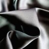 Țesătură uni naturala  - dublu crepe cu față dublă mată - satinată, Negru - imagine 10