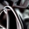 Țesătură uni naturala  - dublu crepe cu față dublă mată - satinată, Negru - imagine 4