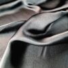 Tesatura dublu crepe design cu față dublă,  satinata-mata, Negru