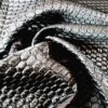 Tesatura jacquard tip matlase - aspect umed, Negru - imagine 9