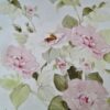 Tesatura Organza Imprimată cu flori pastel roz pe fond ivoire - imagine 6
