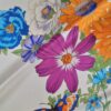 Tesatura twill din matase naturala - tip panou cu design floral,  Multicolor - imagine 10