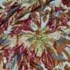 Tesatura bogata cu broderie pe toată suprafața si paiete pe suport de tulle - design floral, Cyclamen / Verde / Cupru - imagine 9